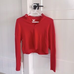 Long sleeve red sweater